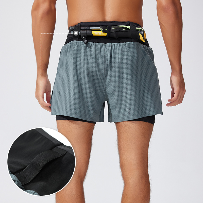 Trail Running Gaiter - Shorts Esportivos Masculinos 2 em 1