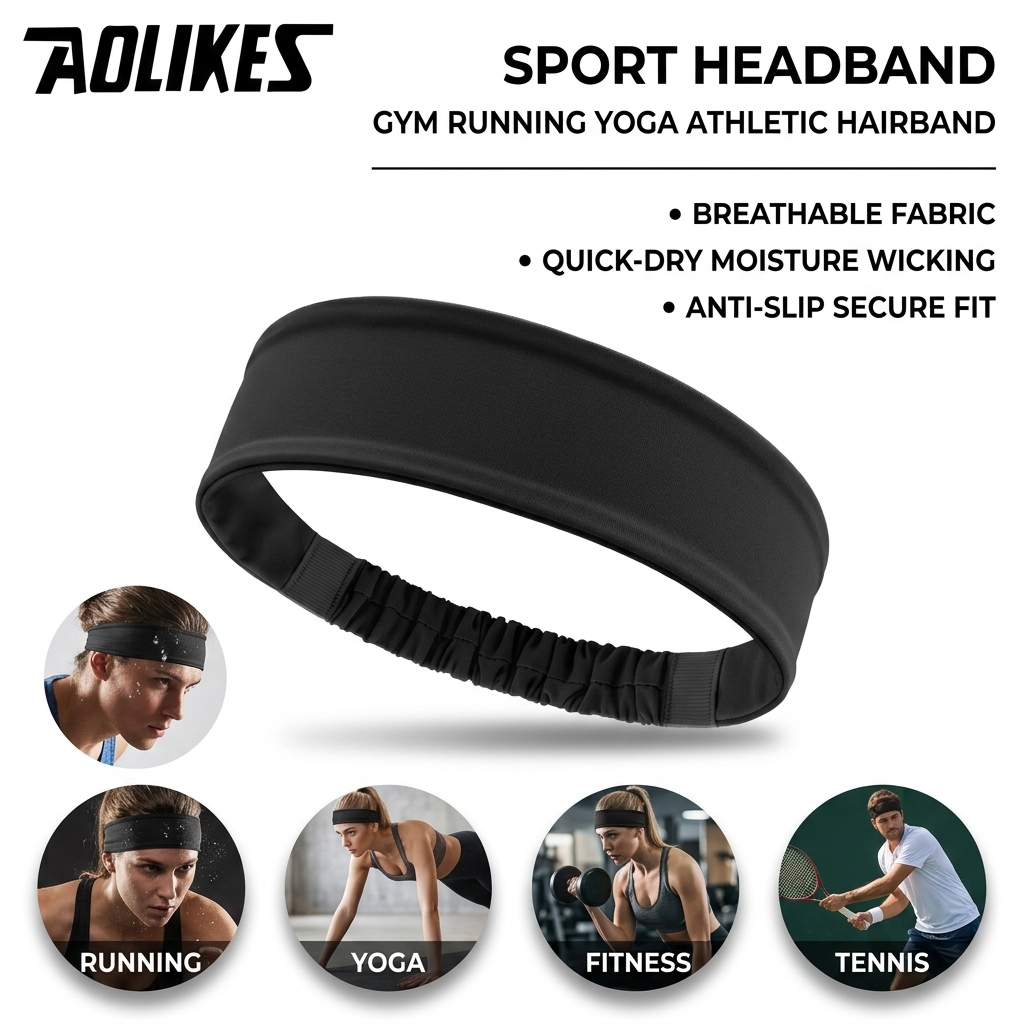 Faixa de Cabelo Esportiva de P - Running Gear Quick Dry avaliação e preço
