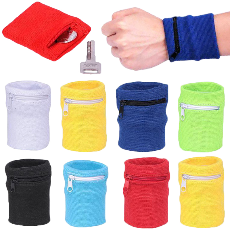 Braçadeira Esportiva com Bolso - Sweat Band Wrist avaliação e preço