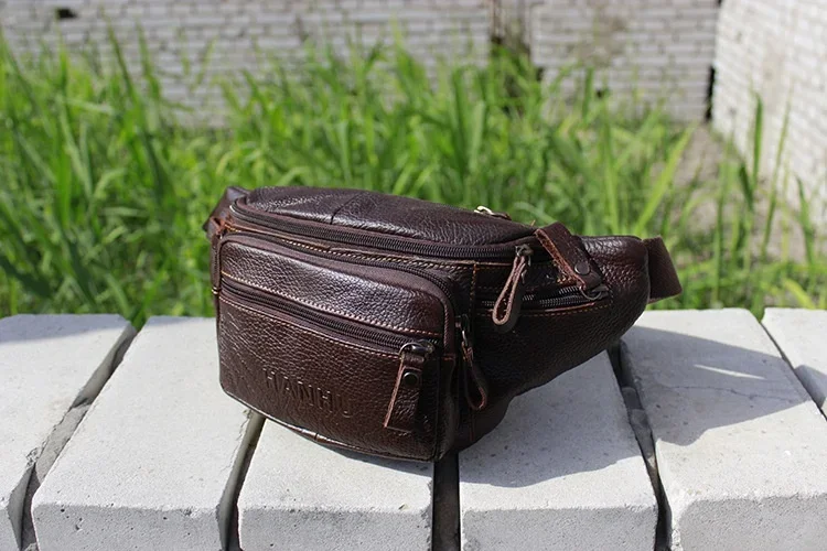 Bolsa de cintura de couro genu - Running Gear For avaliação e preço