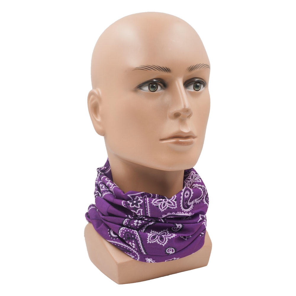Balaclava roxa feminina, faixa - Running Gear Quick Dry avaliação e preço