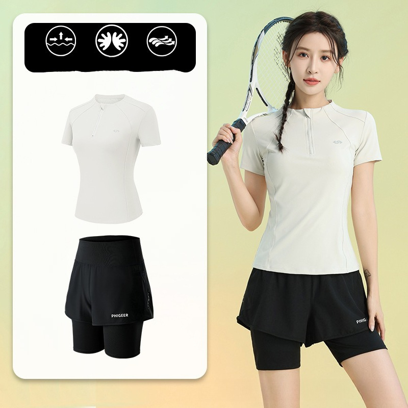 Conjunto de Verão Feminino de  - Running Gear Quick Dry avaliação e preço